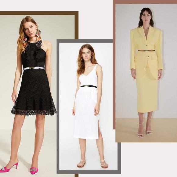 Women Skinny Elastic Stretch Belt For Dresses Retro Ladies Waist Vintage 1394 - Picture 6 of 6